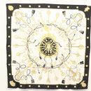 HERMES Carre 90 Scarf ""LES CLES THE KEYS RARE"" Silk White Auth am8434-12