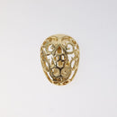 SAINT LAURENT Earring Earring Metal Gold Auth am8436-2