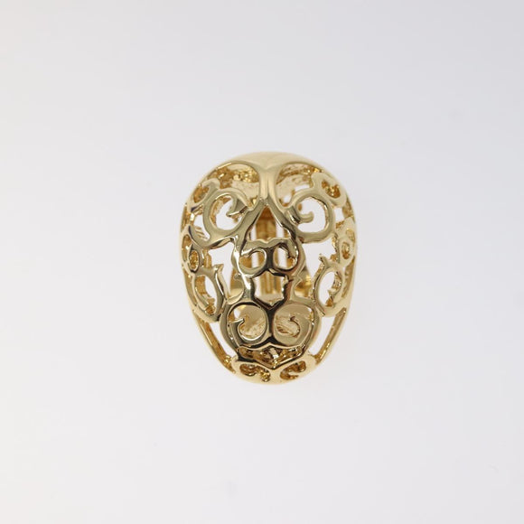 SAINT LAURENT Earring Earring Metal Gold Auth am8436