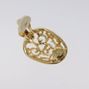 SAINT LAURENT Earring Earring Metal Gold Auth am8436-5