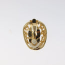 SAINT LAURENT Earring Earring Metal Gold Auth am8436-7