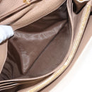 Miu Miu Chain Wallet Leather Pink Gold Auth am8441-21