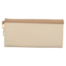 Miu Miu Chain Wallet Leather Pink Gold Auth am8441-2