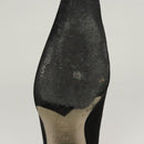 CHANEL Pumps shoes Suede Black CC Auth am8442-9