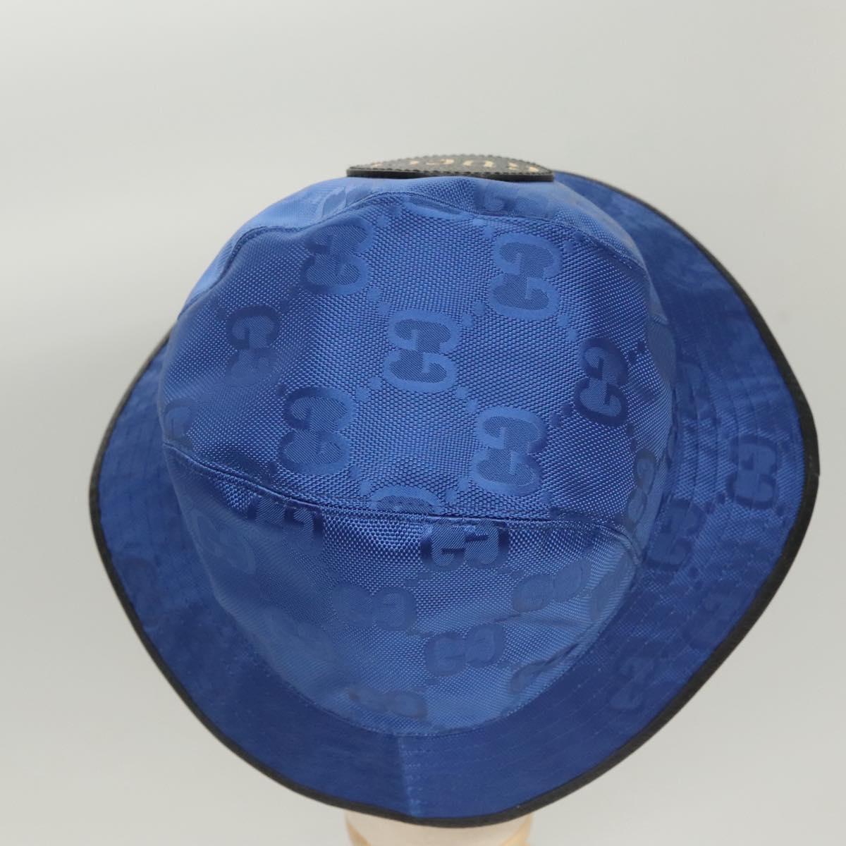 GUCCI GG Canvas Off The Grid Bucket Hat M Blue 627115 Auth GUCCI GG Canvas Off The Grid Bucket Hat M Blue 627115 Auth  main image 4