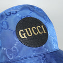 GUCCI GG Canvas Off The Grid Bucket Hat M Blue 627115 Auth am8448-7
