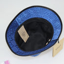 GUCCI GG Canvas Off The Grid Bucket Hat M Blue 627115 Auth am8448-8