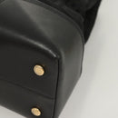 GIVENCHY Tote Bag Canvas Black Gold Auth am8454-14