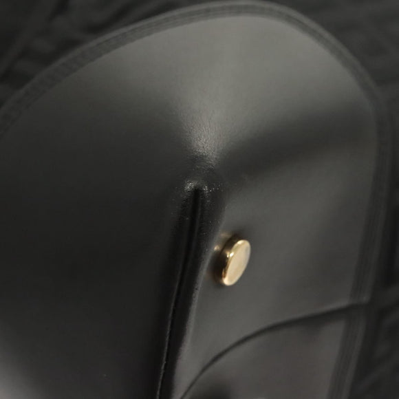 GIVENCHY Tote Bag Canvas Black Gold Auth am8454