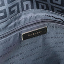 GIVENCHY Tote Bag Canvas Black Gold Auth am8454-10