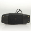 GIVENCHY Tote Bag Canvas Black Gold Auth am8454-5