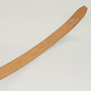 GUCCI Belt Leather 26.4""-28.1"" White Silver 037 0394 0959 Auth am8458-9