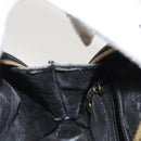 GUCCI Bamboo Shoulder Bag Enamel Black Gold 007 2113 0127 Auth am8459-22