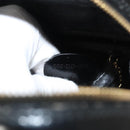 GUCCI Bamboo Shoulder Bag Enamel Black Gold 007 2113 0127 Auth am8459-12