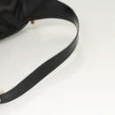 GUCCI Bamboo Shoulder Bag Enamel Black Gold 007 2113 0127 Auth am8459-7