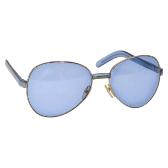 GUCCI Sunglasses plastic Blue Auth am8462