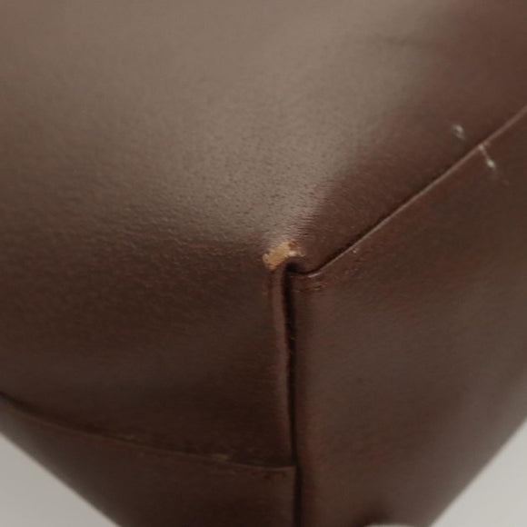 GUCCI Bamboo Shoulder Bag Leather Brown Gold 001 1880 Auth am8464