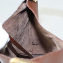 GUCCI Bamboo Shoulder Bag Leather Brown Gold 001 1880 Auth am8464-18