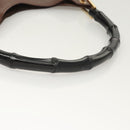 GUCCI Bamboo Shoulder Bag Leather Brown Gold 001 1880 Auth am8464-7