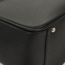 BURBERRY Hand Bag Leather Black Silver Auth am8474-9