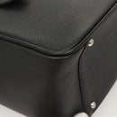 BURBERRY Hand Bag Leather Black Silver Auth am8474-15