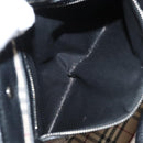 BURBERRY Hand Bag Leather Black Silver Auth am8474-12