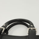 BURBERRY Hand Bag Leather Black Silver Auth am8474-8