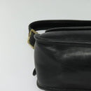 Coach Shoulder Bag Leather Black Gold Auth am8476-8