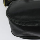 Coach Shoulder Bag Leather Black Gold Auth am8476-16
