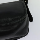 Coach Shoulder Bag Leather Black Gold Auth am8476-17
