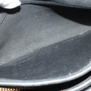 Coach Shoulder Bag Leather Black Gold Auth am8476-11