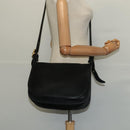 Coach Shoulder Bag Leather Black Gold Auth am8476-23