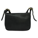 Coach Shoulder Bag Leather Black Gold Auth am8476-13