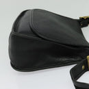 Coach Shoulder Bag Leather Black Gold Auth am8476-4