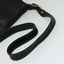 Coach Shoulder Bag Leather Black Gold Auth am8476-7