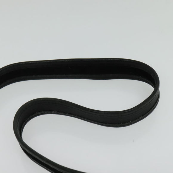 Coach Shoulder Bag Leather Black Gold Auth am8476