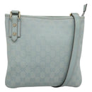 GUCCI GG Canvas Shoulder Bag Outlet Light Blue Gold 257246 Auth am8484-1