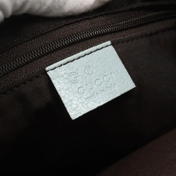 GUCCI GG Canvas Shoulder Bag Outlet Light Blue Gold 257246 Auth am8484