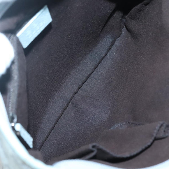 GUCCI GG Canvas Shoulder Bag Outlet Light Blue Gold 257246 Auth am8484