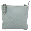 GUCCI GG Canvas Shoulder Bag Outlet Light Blue Gold 257246 Auth am8484-13