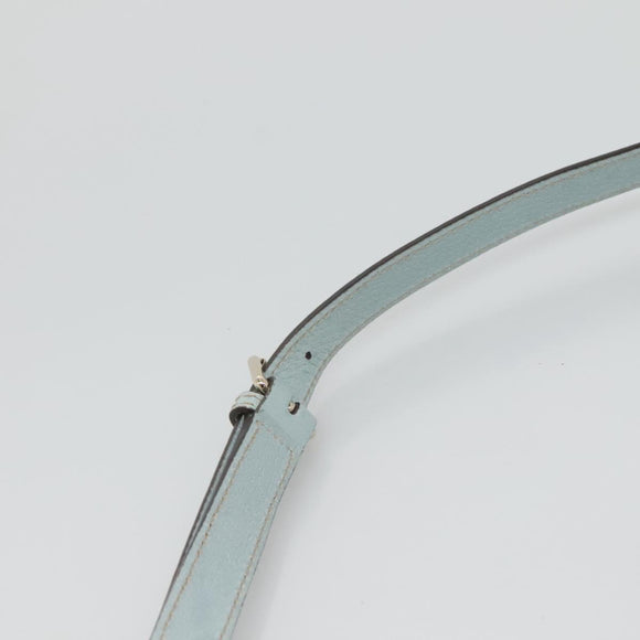 GUCCI GG Canvas Shoulder Bag Outlet Light Blue Gold 257246 Auth am8484