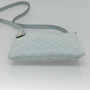 GUCCI GG Canvas Shoulder Bag Outlet Light Blue Gold 257246 Auth am8484-5