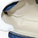 GUCCI GG Emboss Body Bag Silver Blue 645093 Auth am8486-19