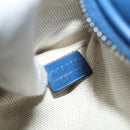 GUCCI GG Emboss Body Bag Silver Blue 645093 Auth am8486-11