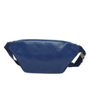 GUCCI GG Emboss Body Bag Silver Blue 645093 Auth am8486-2