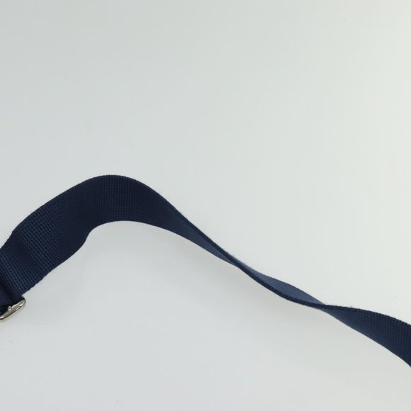 GUCCI GG Emboss Body Bag Silver Blue 645093 Auth am8486