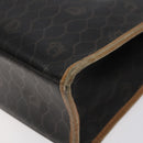 Christian Dior Honeycomb Canvas Hand Bag PVC Black Auth am8488-16