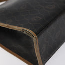 Christian Dior Honeycomb Canvas Hand Bag PVC Black Auth am8488-9