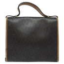 Christian Dior Honeycomb Canvas Hand Bag PVC Black Auth am8488-2