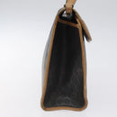 Christian Dior Honeycomb Canvas Hand Bag PVC Black Auth am8488-4
